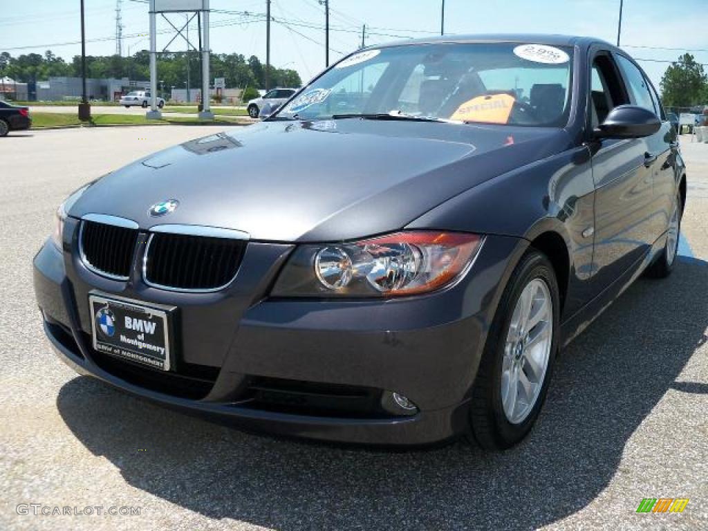 2007 3 Series 328i Sedan - Sparkling Graphite Metallic / Grey photo #9