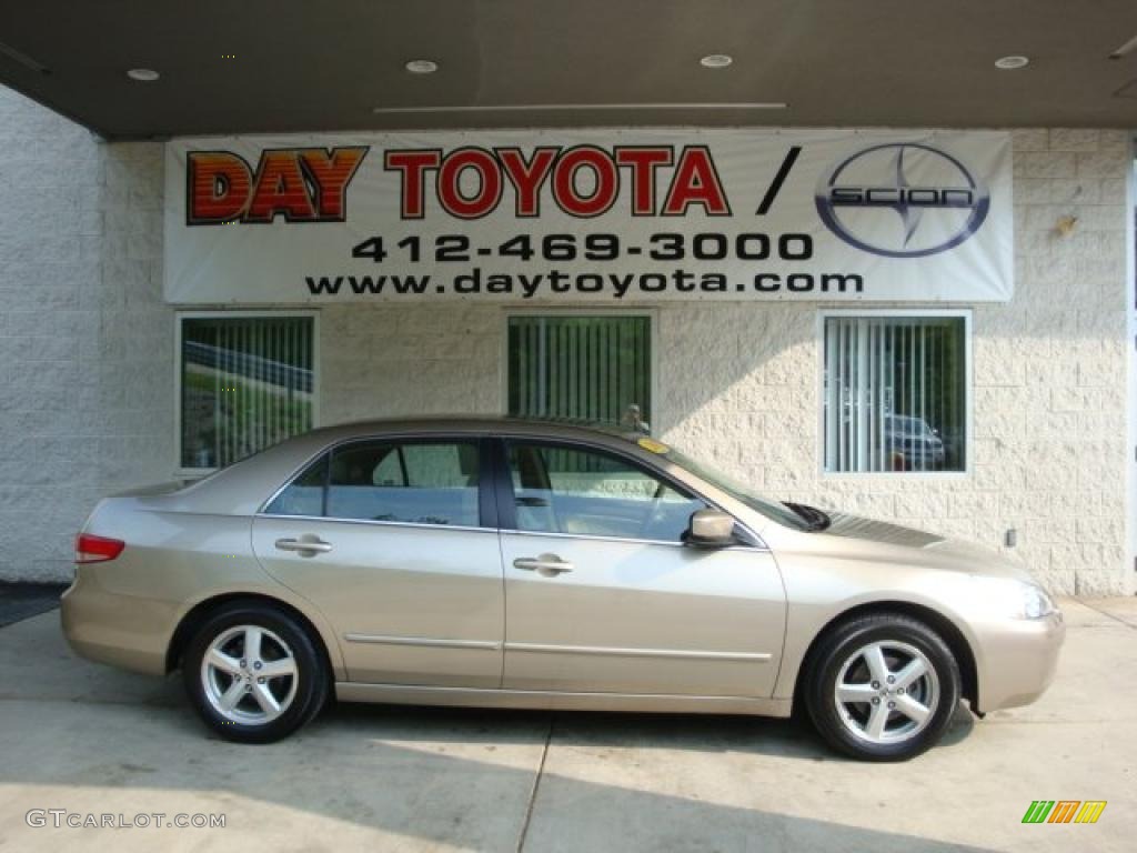 2003 Accord EX-L Sedan - Desert Mist Metallic / Ivory photo #1