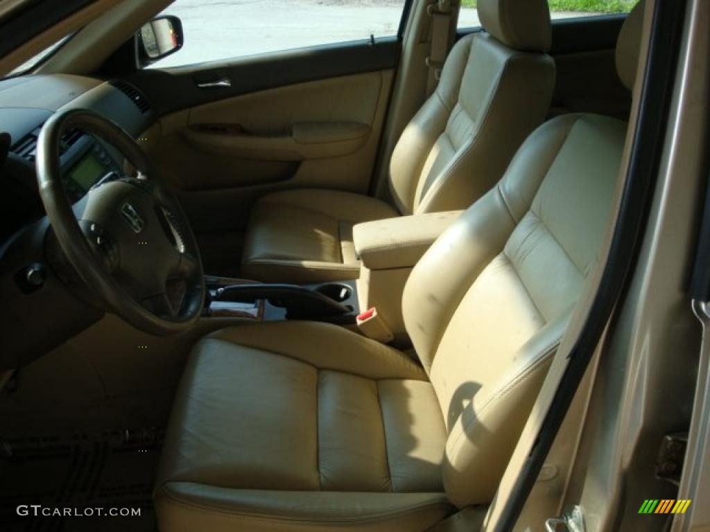 2003 Accord EX-L Sedan - Desert Mist Metallic / Ivory photo #8