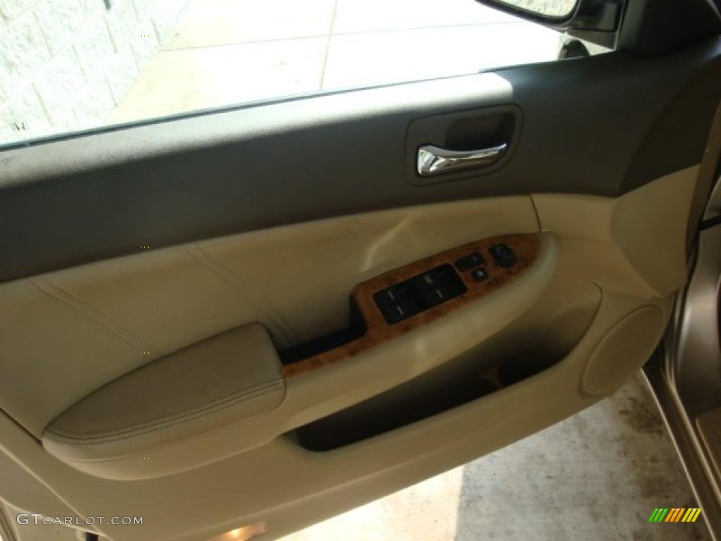 2003 Accord EX-L Sedan - Desert Mist Metallic / Ivory photo #11