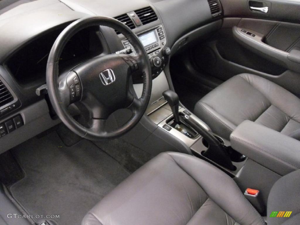 2007 Accord EX-L V6 Sedan - Graphite Pearl / Gray photo #25