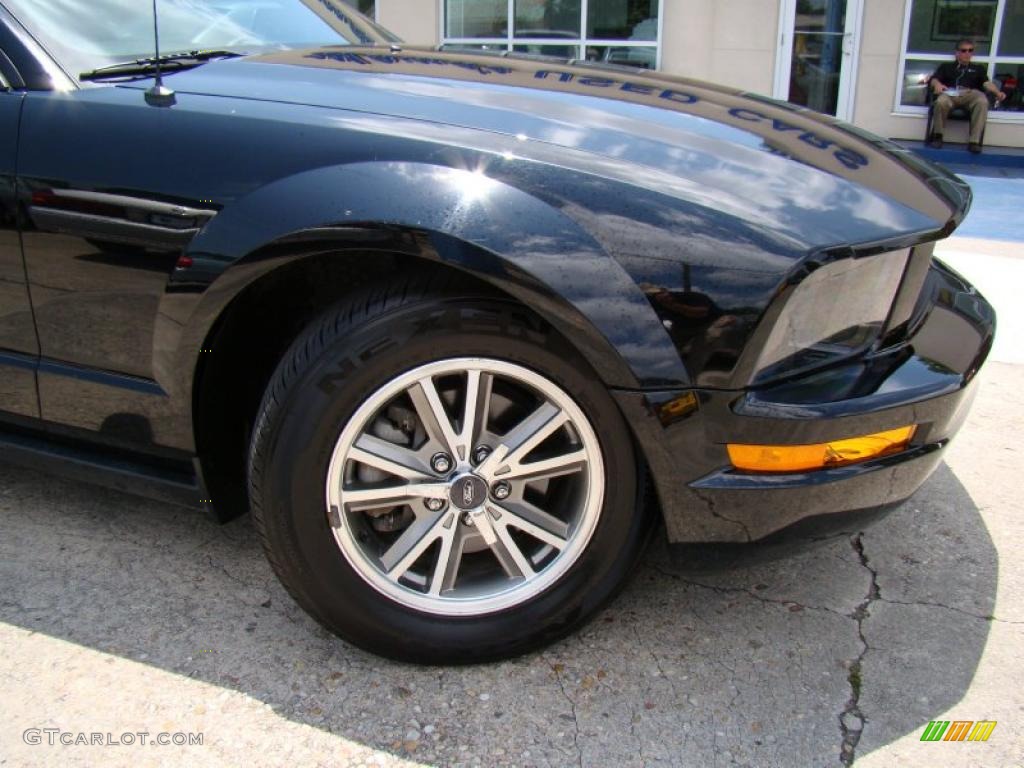 2005 Mustang V6 Premium Coupe - Black / Dark Charcoal photo #27