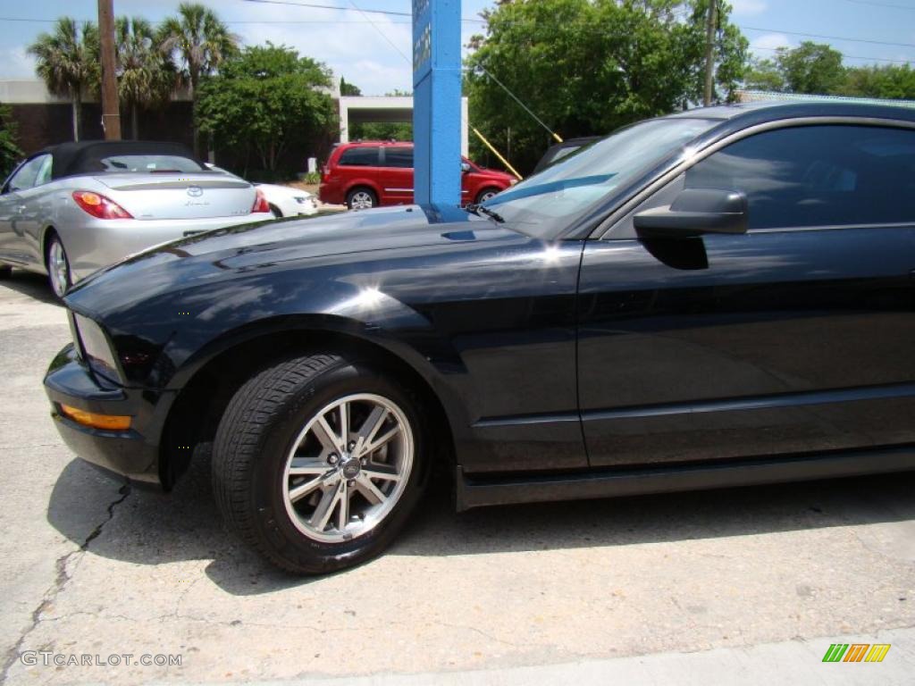 2005 Mustang V6 Premium Coupe - Black / Dark Charcoal photo #29