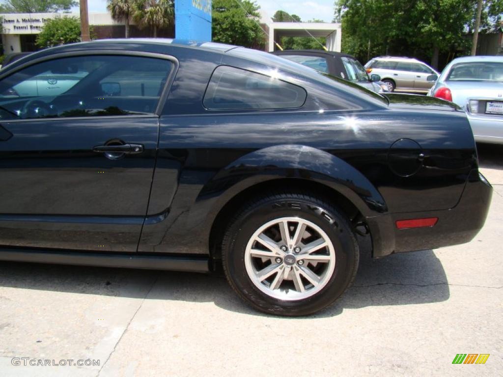 2005 Mustang V6 Premium Coupe - Black / Dark Charcoal photo #30