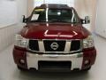 2007 Red Brawn Nissan Titan LE Crew Cab 4x4  photo #9