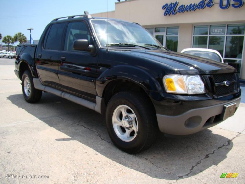 2003 Explorer Sport Trac XLS - Black / Medium Pebble photo #2