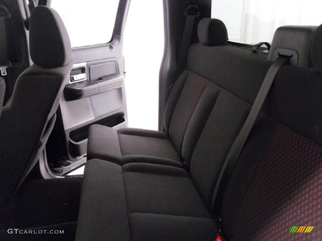 2007 F150 FX2 Sport SuperCrew - Black / Black/Red photo #14