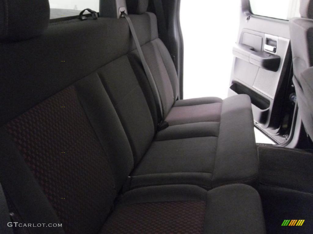 2007 F150 FX2 Sport SuperCrew - Black / Black/Red photo #17