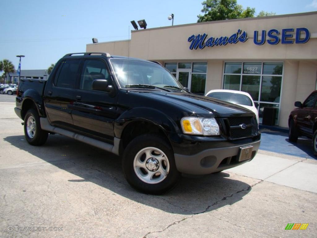 2003 Explorer Sport Trac XLS - Black / Medium Pebble photo #27