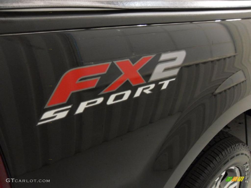 2007 F150 FX2 Sport SuperCrew - Black / Black/Red photo #28