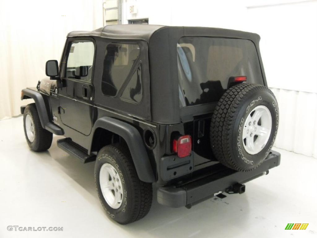 2006 Wrangler Sport 4x4 - Black / Dark Slate Gray photo #2