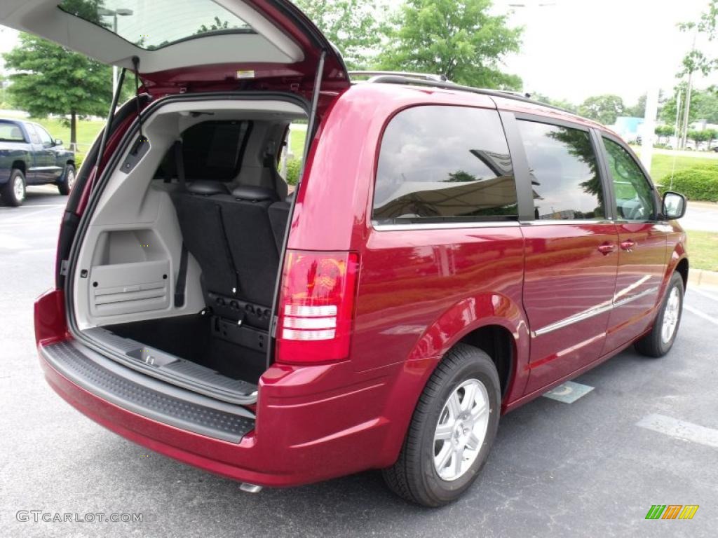 2010 Town & Country Touring - Inferno Red Crystal Pearl / Medium Slate Gray/Light Shale photo #9