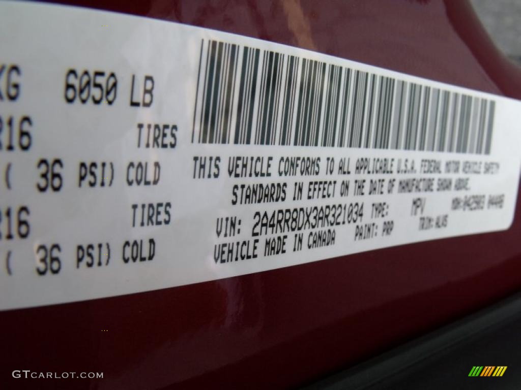 2010 Town & Country Touring - Inferno Red Crystal Pearl / Medium Slate Gray/Light Shale photo #15