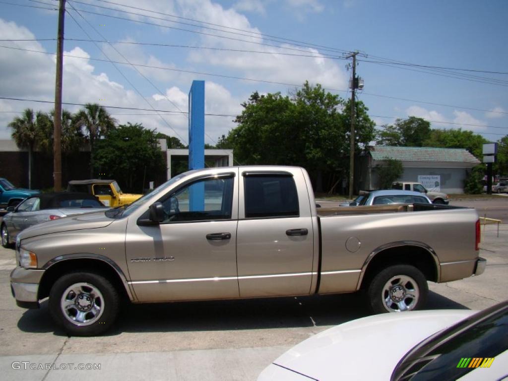 2004 Ram 1500 SLT Quad Cab - Light Almond Pearl / Taupe photo #5