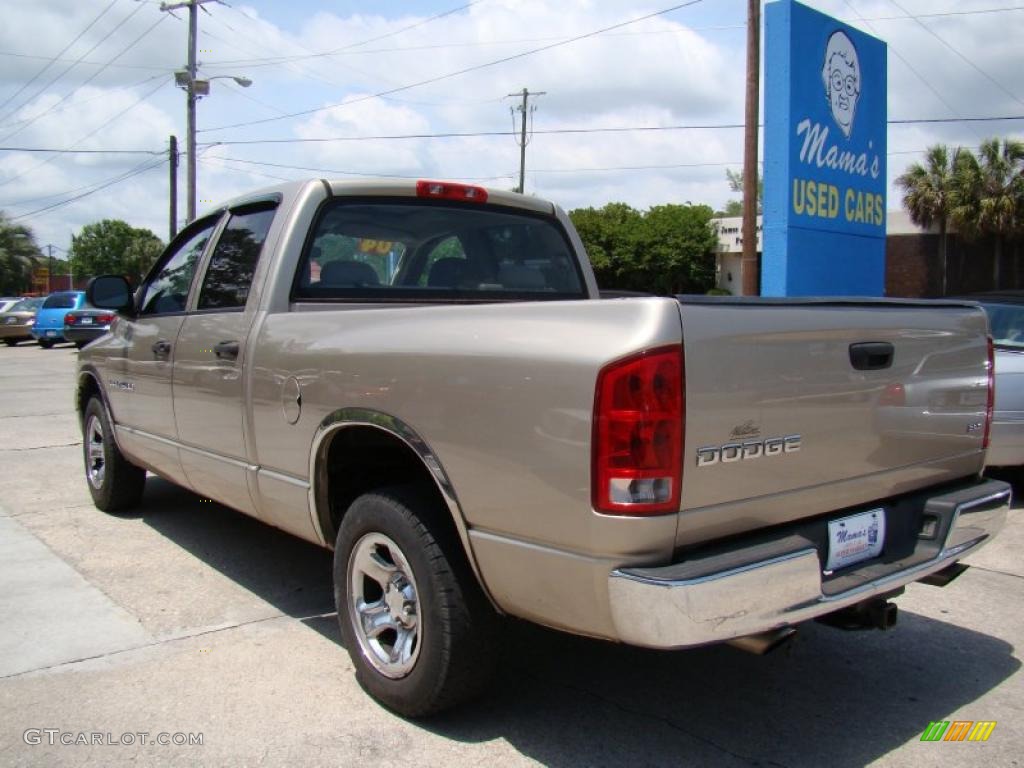 2004 Ram 1500 SLT Quad Cab - Light Almond Pearl / Taupe photo #6