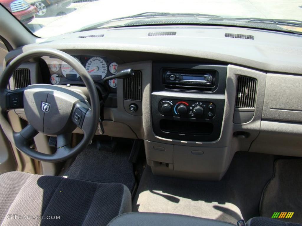 2004 Ram 1500 SLT Quad Cab - Light Almond Pearl / Taupe photo #15