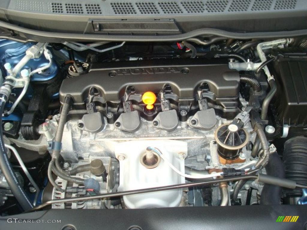 2008 Civic LX Sedan - Atomic Blue Metallic / Gray photo #17