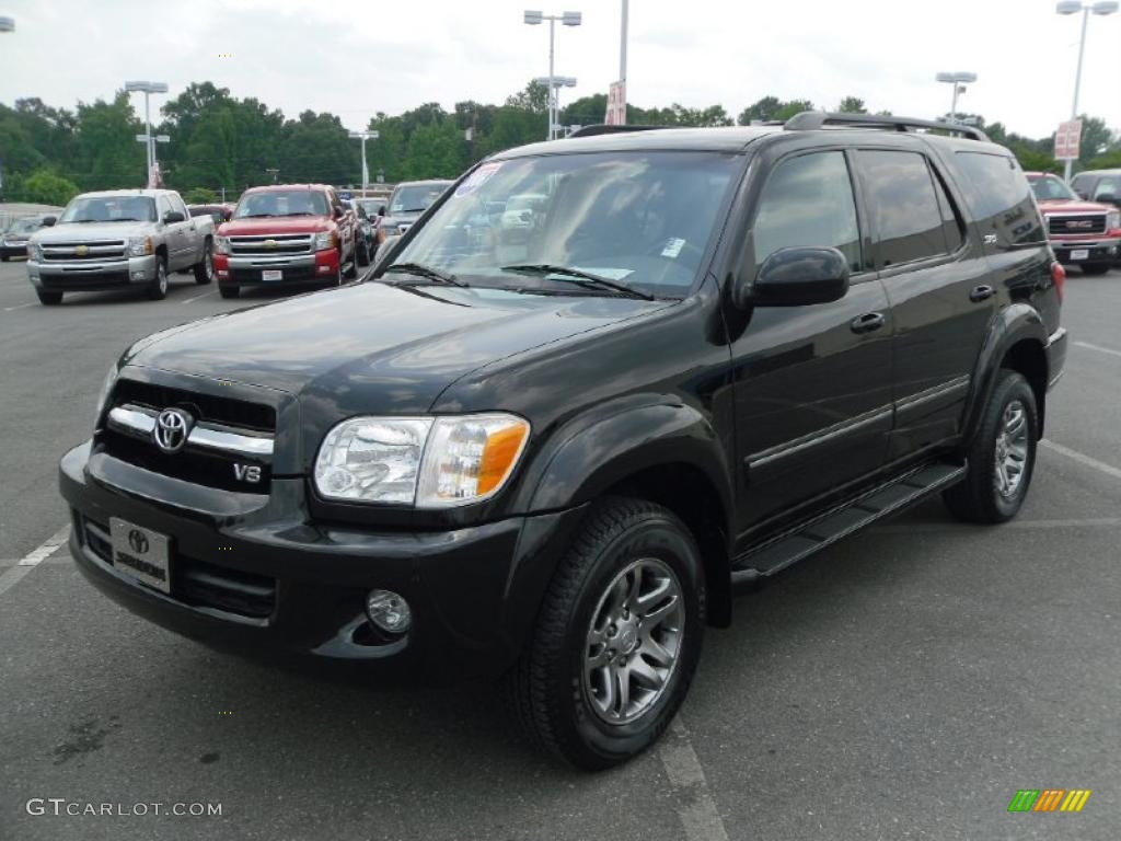 2006 Sequoia SR5 4WD - Black / Light Charcoal photo #1