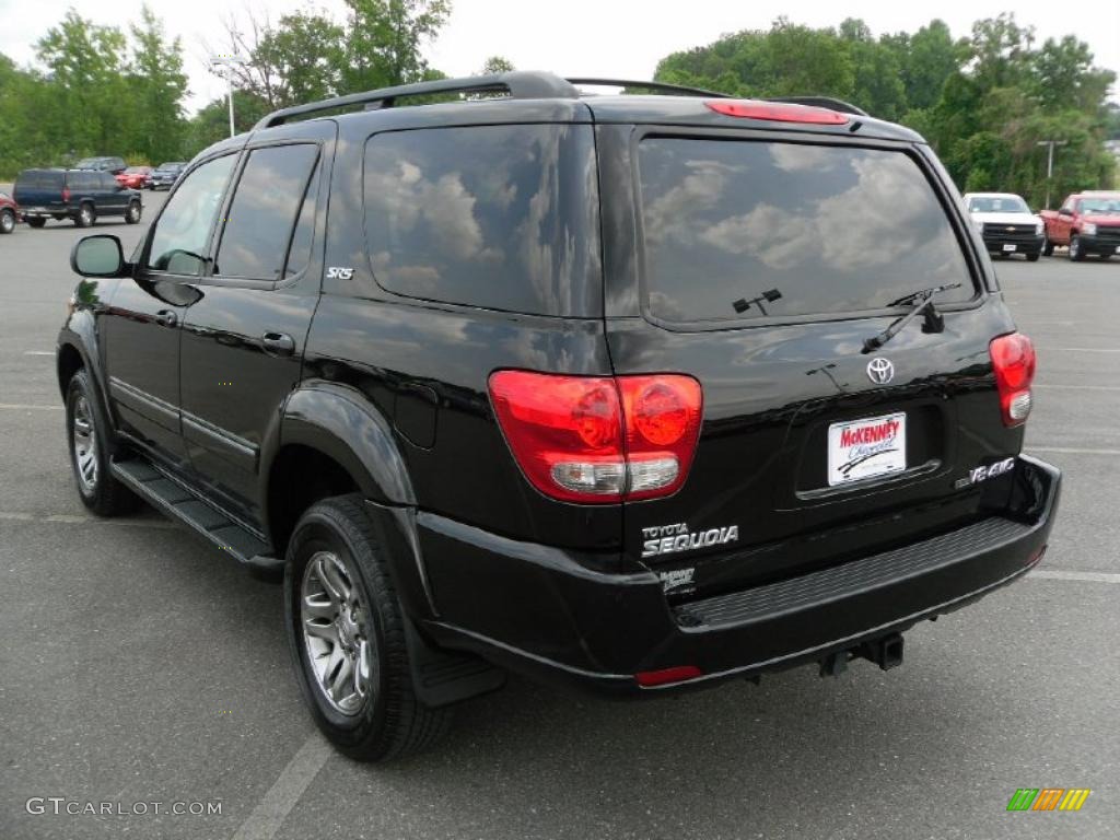 2006 Sequoia SR5 4WD - Black / Light Charcoal photo #2