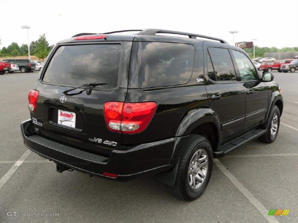 2006 Sequoia SR5 4WD - Black / Light Charcoal photo #4