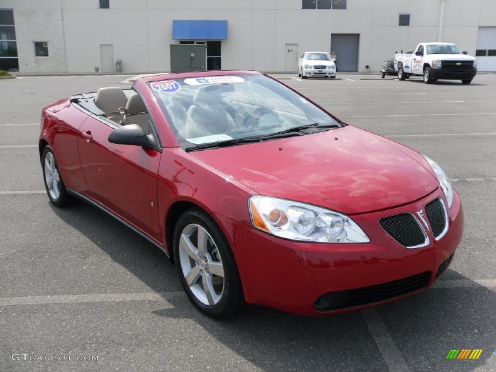 2007 G6 GT Convertible - Crimson Red / Light Taupe photo #5