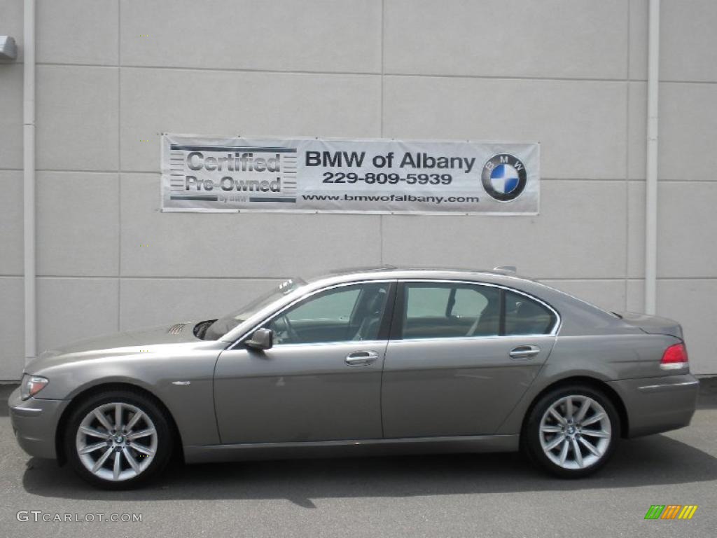 2007 7 Series 750Li Sedan - Sterling Grey Metallic / Flannel Grey photo #1