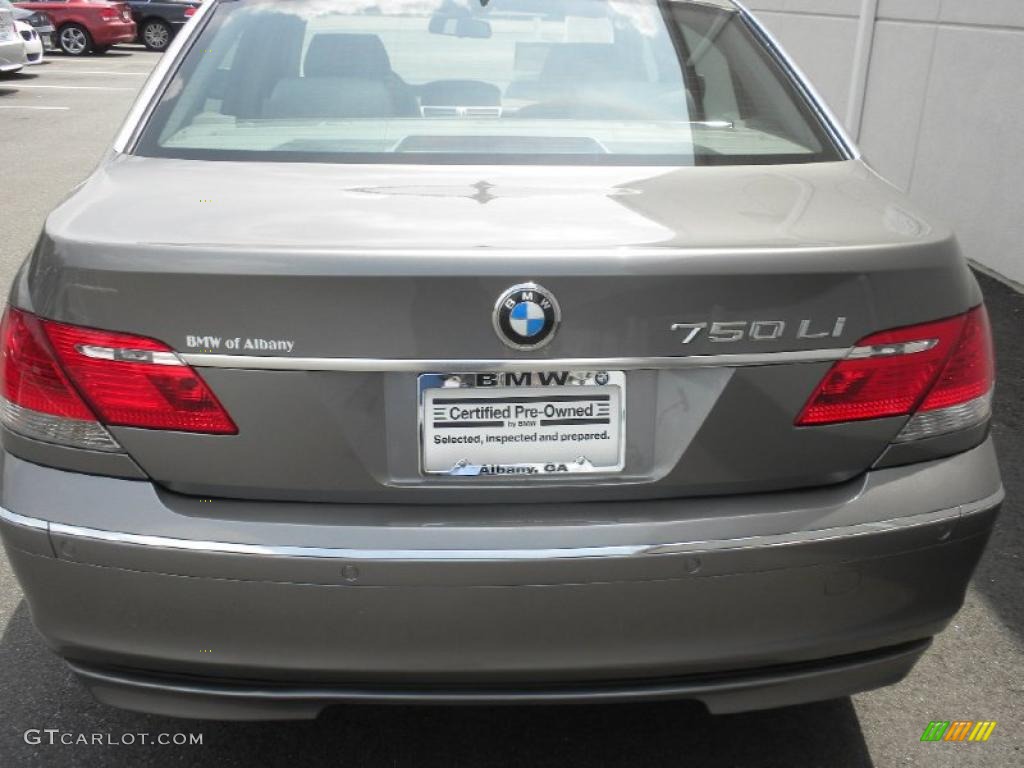 2007 7 Series 750Li Sedan - Sterling Grey Metallic / Flannel Grey photo #4