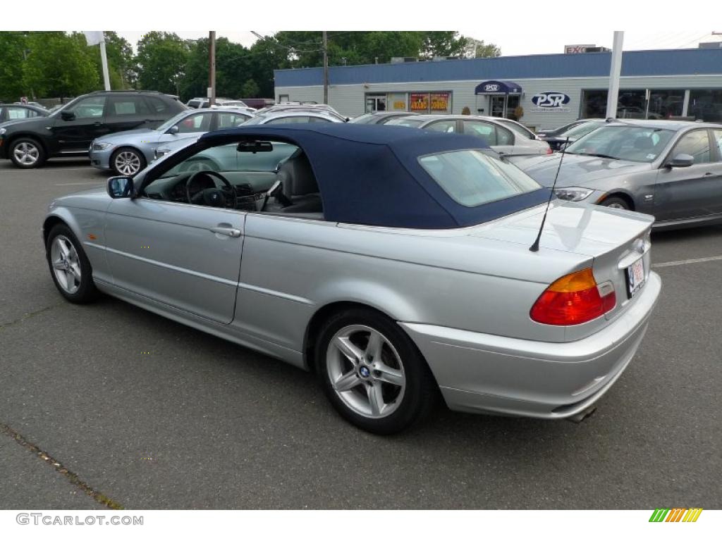 2002 3 Series 325i Convertible - Titanium Silver Metallic / Grey photo #46