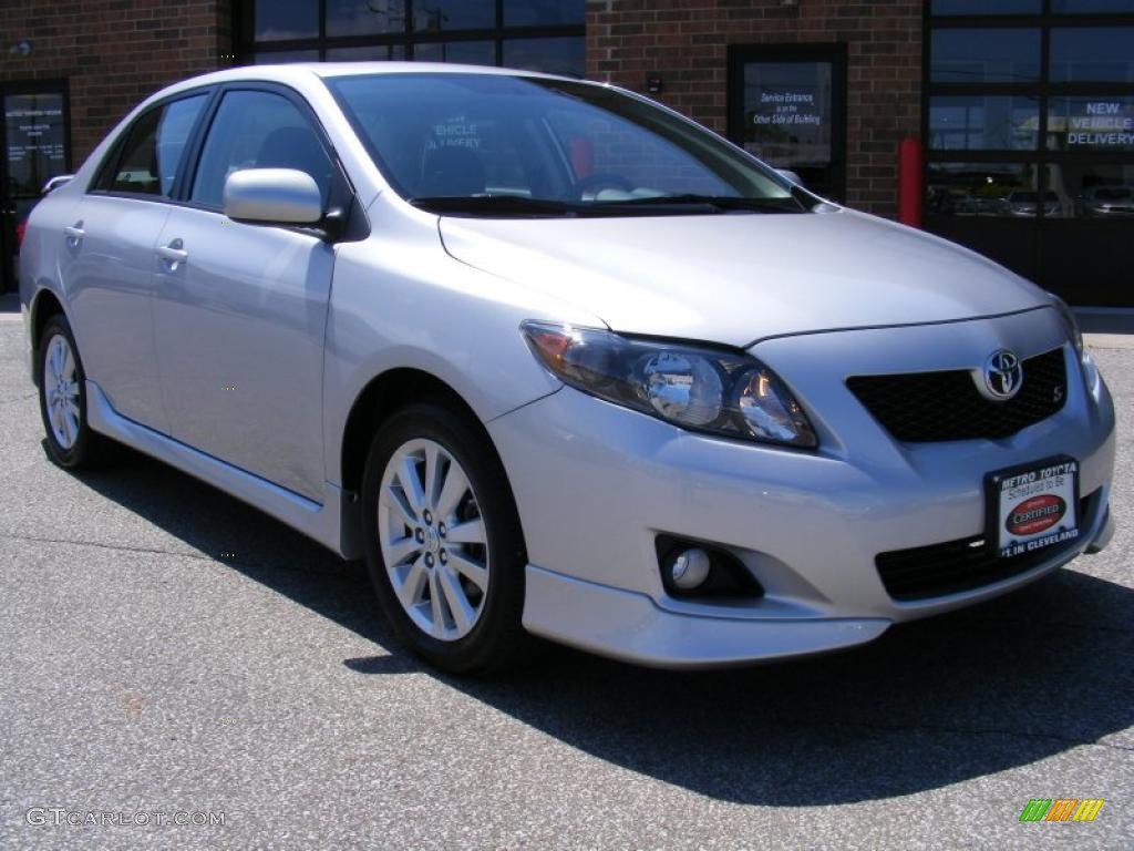 2009 Corolla S - Classic Silver Metallic / Dark Charcoal photo #1