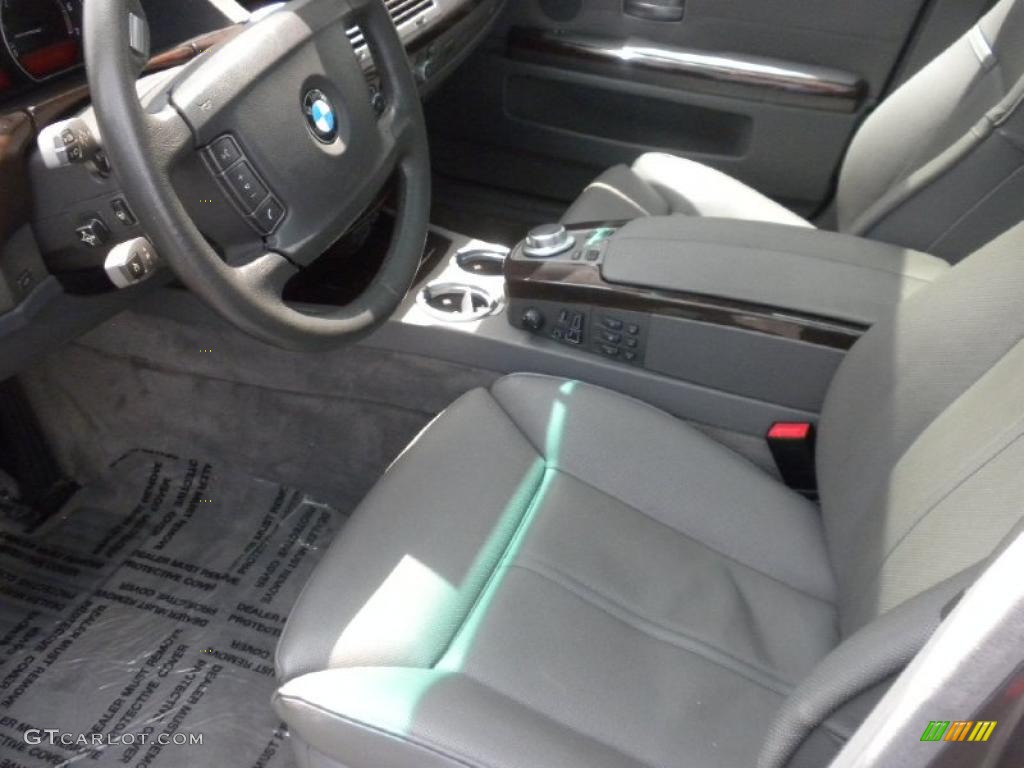 2007 7 Series 750Li Sedan - Sterling Grey Metallic / Flannel Grey photo #6