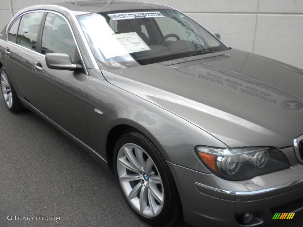 2007 7 Series 750Li Sedan - Sterling Grey Metallic / Flannel Grey photo #25