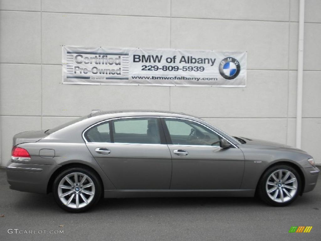 2007 7 Series 750Li Sedan - Sterling Grey Metallic / Flannel Grey photo #49
