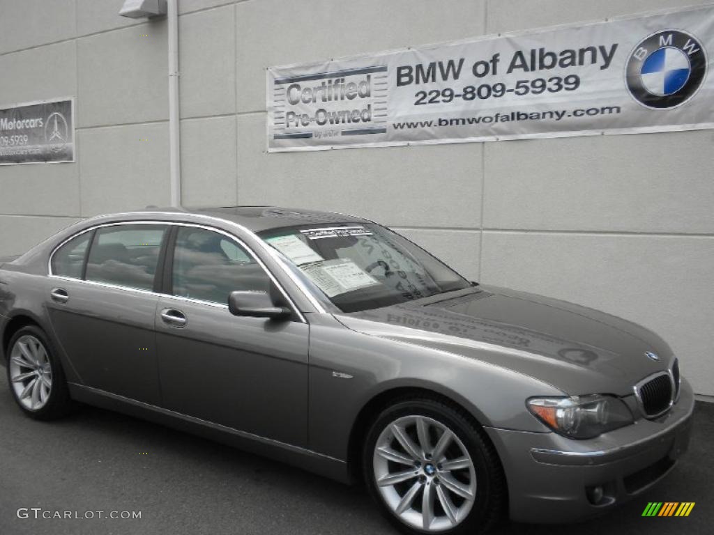 2007 7 Series 750Li Sedan - Sterling Grey Metallic / Flannel Grey photo #50
