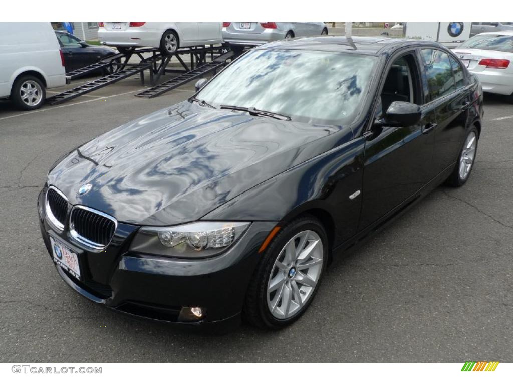 2009 3 Series 328i Sedan - Black Sapphire Metallic / Black photo #7