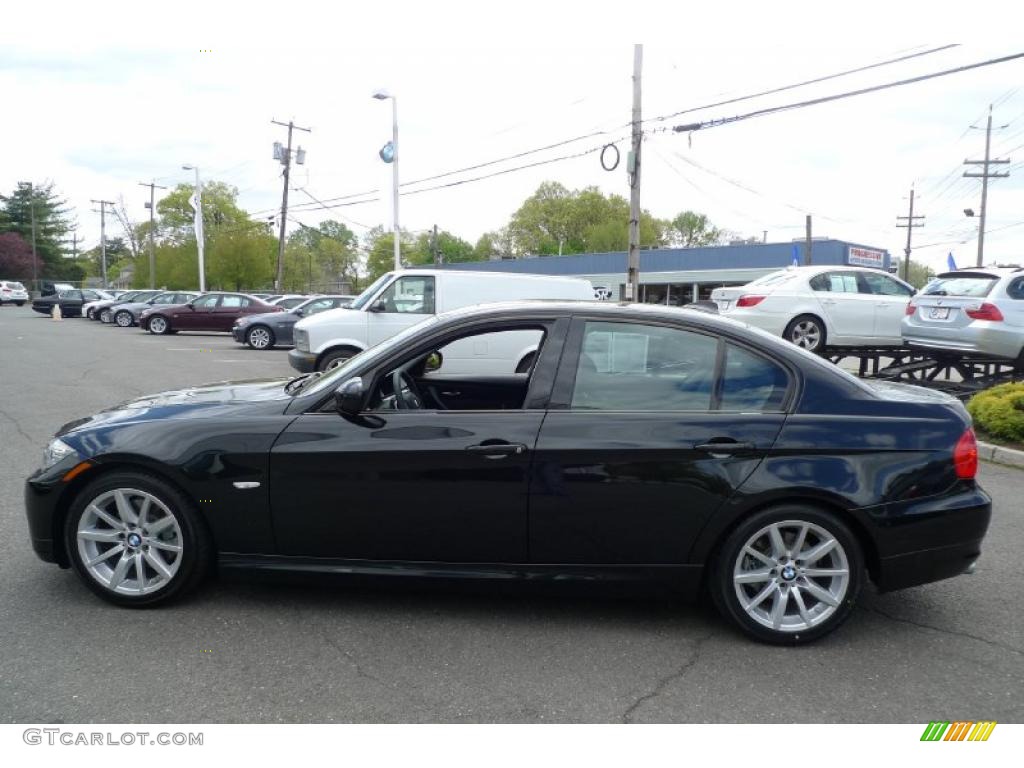 2009 3 Series 328i Sedan - Black Sapphire Metallic / Black photo #9