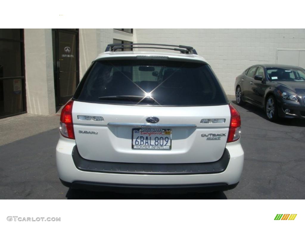 2009 Outback 2.5i Limited Wagon - Satin White Pearl / Warm Ivory photo #7