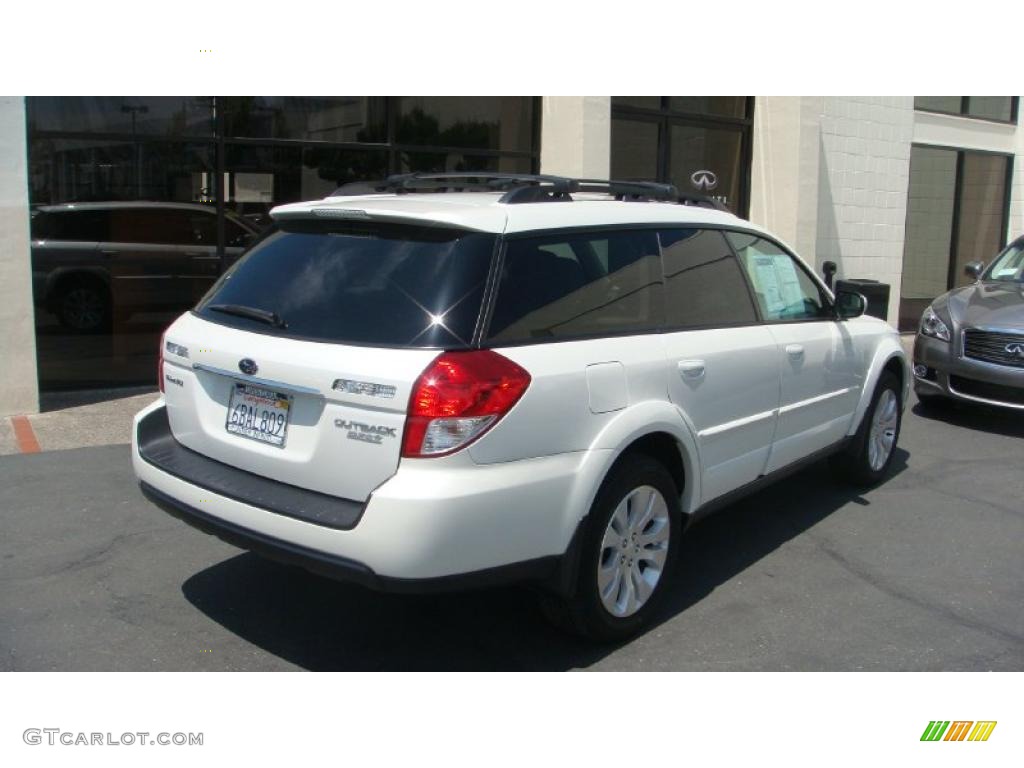 2009 Outback 2.5i Limited Wagon - Satin White Pearl / Warm Ivory photo #8