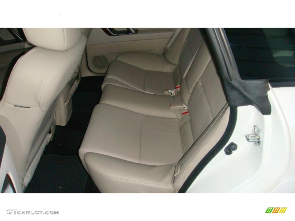 2009 Outback 2.5i Limited Wagon - Satin White Pearl / Warm Ivory photo #13