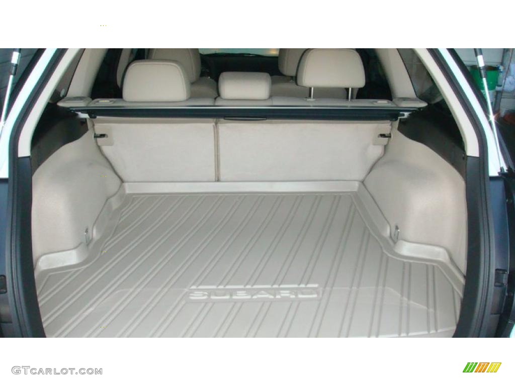 2009 Outback 2.5i Limited Wagon - Satin White Pearl / Warm Ivory photo #16