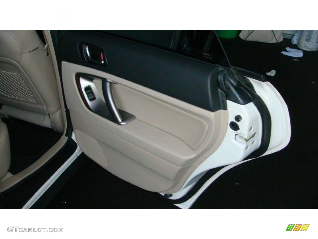 2009 Outback 2.5i Limited Wagon - Satin White Pearl / Warm Ivory photo #17