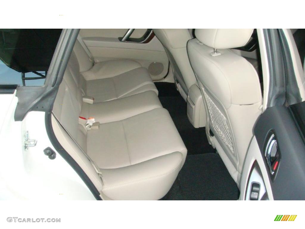 2009 Outback 2.5i Limited Wagon - Satin White Pearl / Warm Ivory photo #18