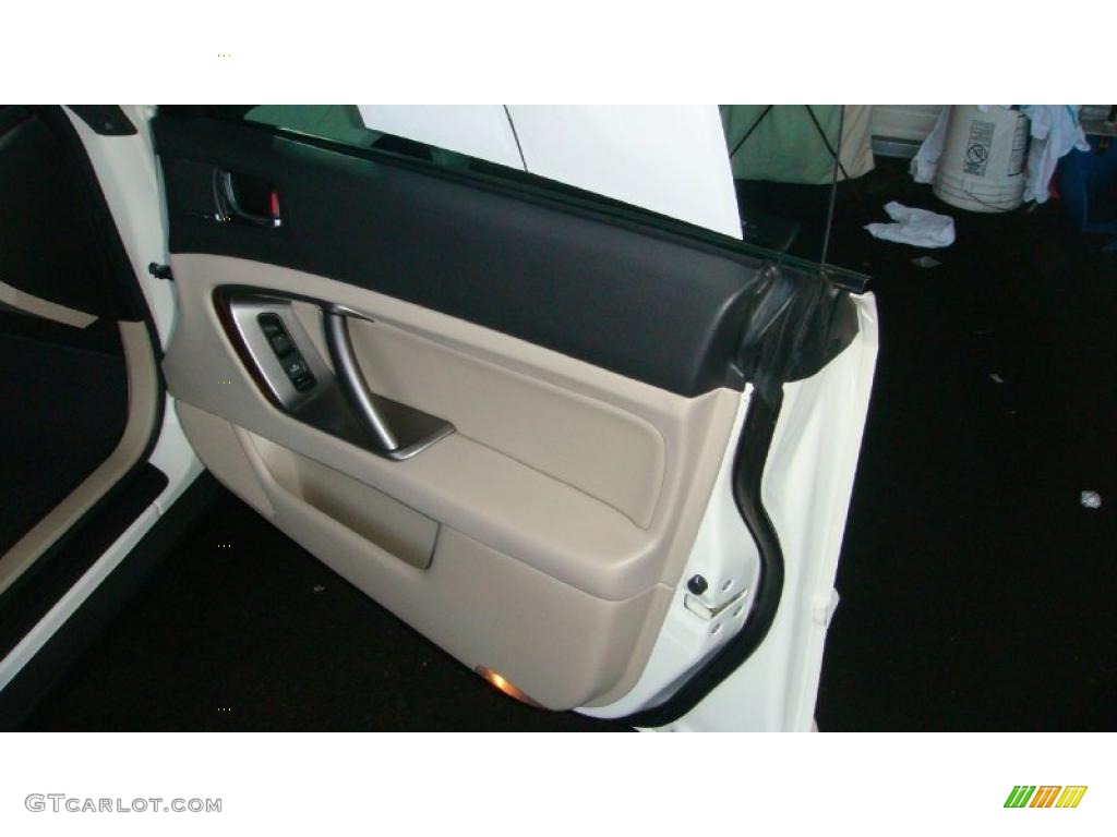 2009 Outback 2.5i Limited Wagon - Satin White Pearl / Warm Ivory photo #19