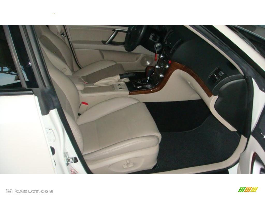 2009 Outback 2.5i Limited Wagon - Satin White Pearl / Warm Ivory photo #20