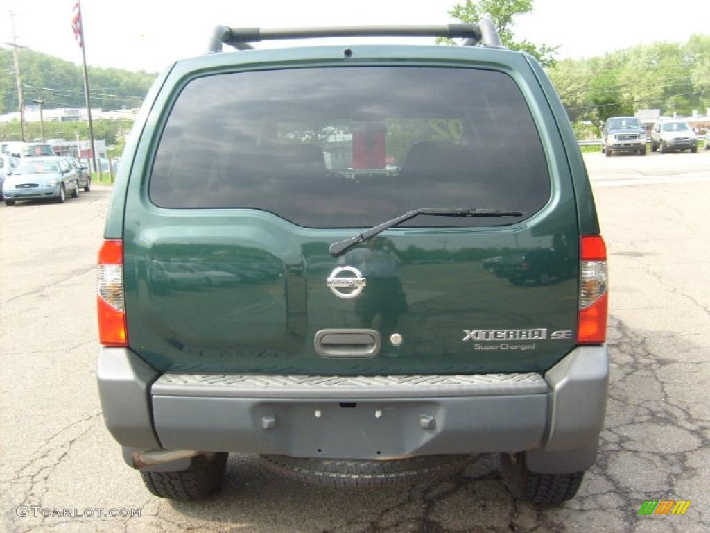 2002 Xterra SE V6 SC 4x4 - Alpine Green Metallic / Gray Celadon photo #3