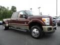 2011 Royal Red Metallic Ford F350 Super Duty King Ranch Crew Cab 4x4 Dually  photo #1