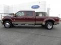 2011 Royal Red Metallic Ford F350 Super Duty King Ranch Crew Cab 4x4 Dually  photo #5