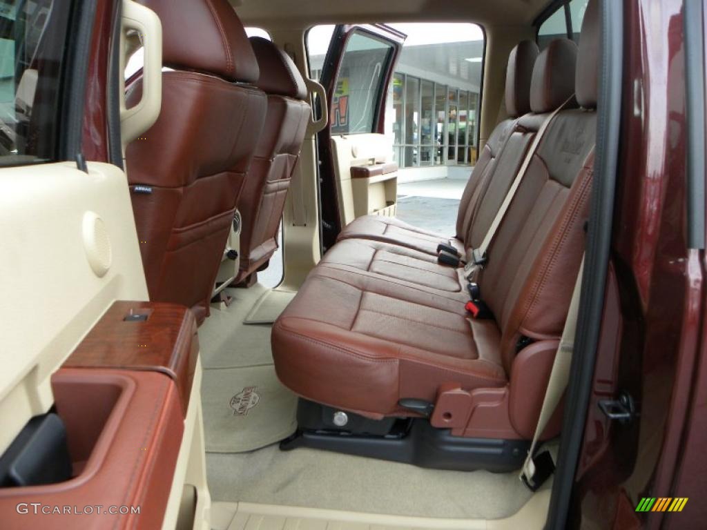 2011 F350 Super Duty King Ranch Crew Cab 4x4 Dually - Royal Red Metallic / Chaparral Leather photo #9