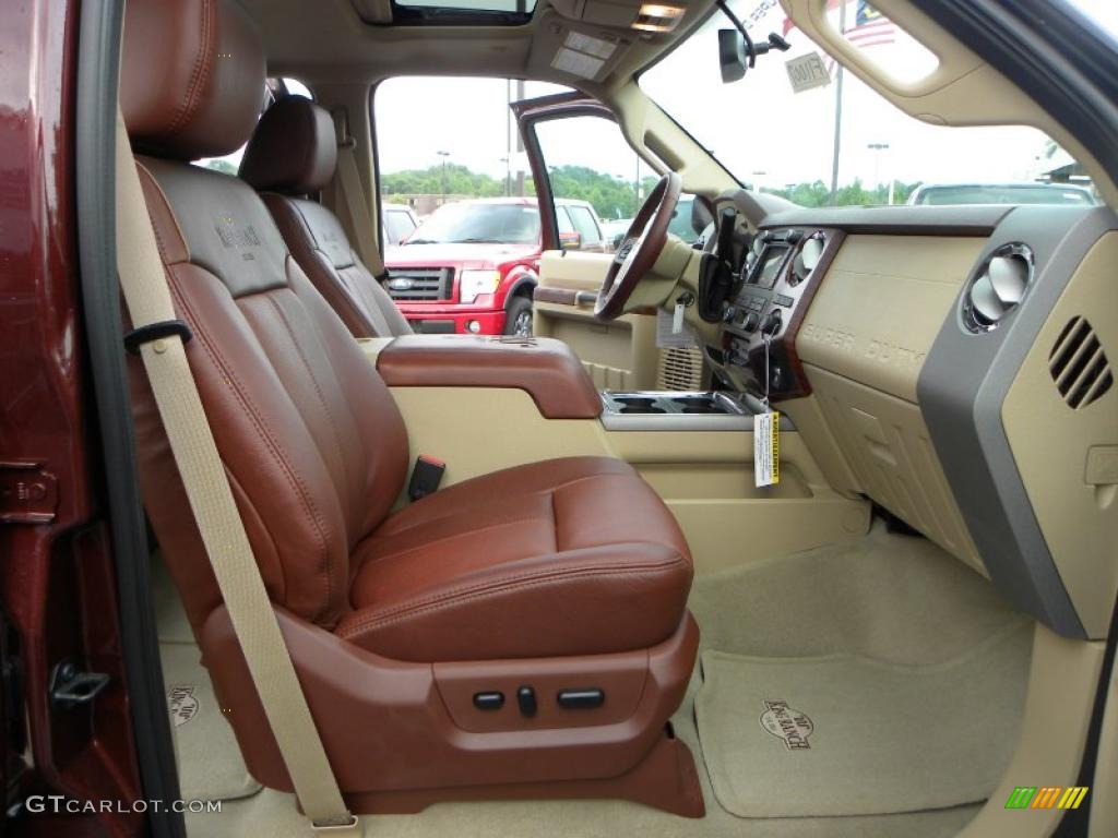 2011 F350 Super Duty King Ranch Crew Cab 4x4 Dually - Royal Red Metallic / Chaparral Leather photo #11