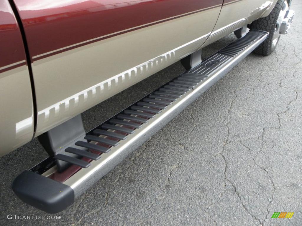 2011 F350 Super Duty King Ranch Crew Cab 4x4 Dually - Royal Red Metallic / Chaparral Leather photo #13