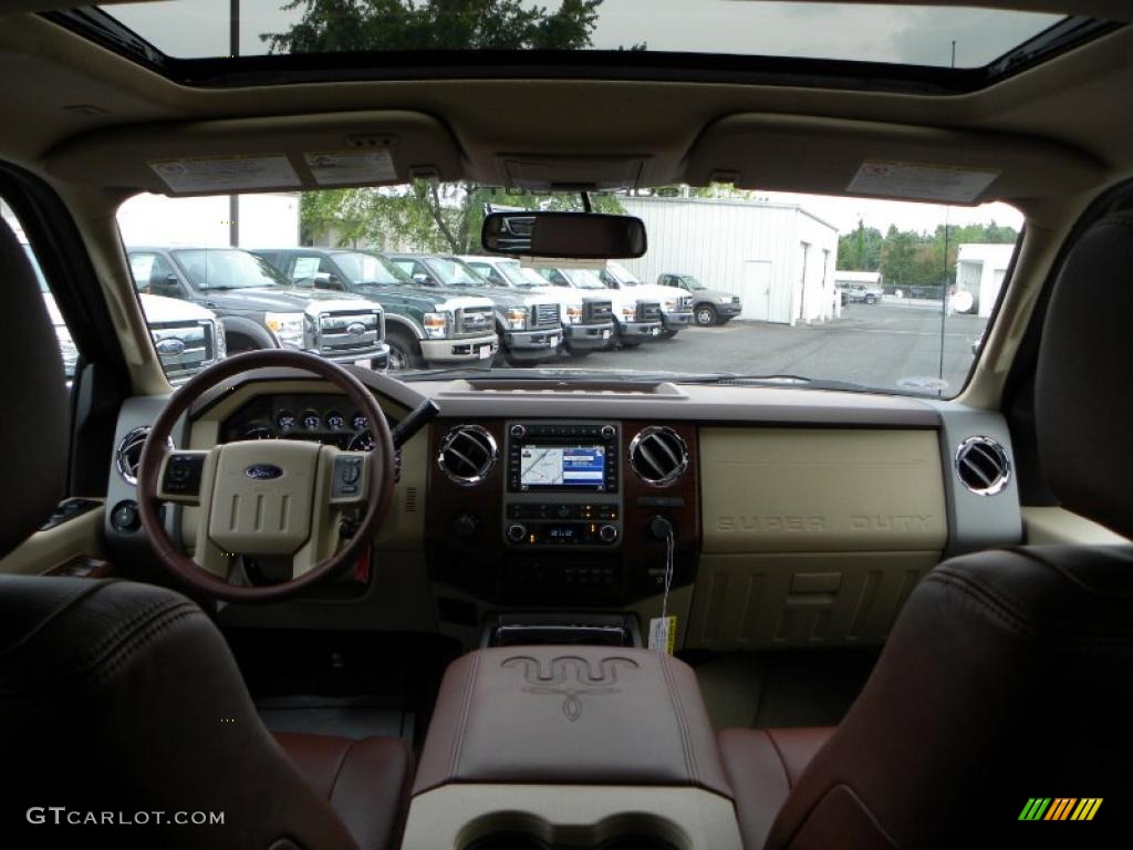 2011 F350 Super Duty King Ranch Crew Cab 4x4 Dually - Royal Red Metallic / Chaparral Leather photo #34